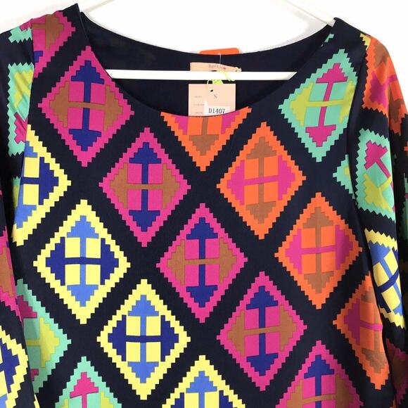 Womens Boho Dress Size Small Colorful Hippie Bell Sleeves NWT - Picture 2 of 8